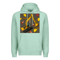 Seafoam excavator seamless pattern Premium Hoodie - BundleAndBundleShop