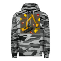 Slate Camo excavator seamless pattern Premium Hoodie - BundleAndBundleShop