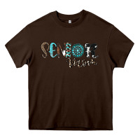 Chocolate Brown senior mom Heavy Core Tee - CowhideDigitalArt