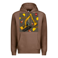 Chestnut excavator seamless pattern Premium Hoodie - BundleAndBundleShop