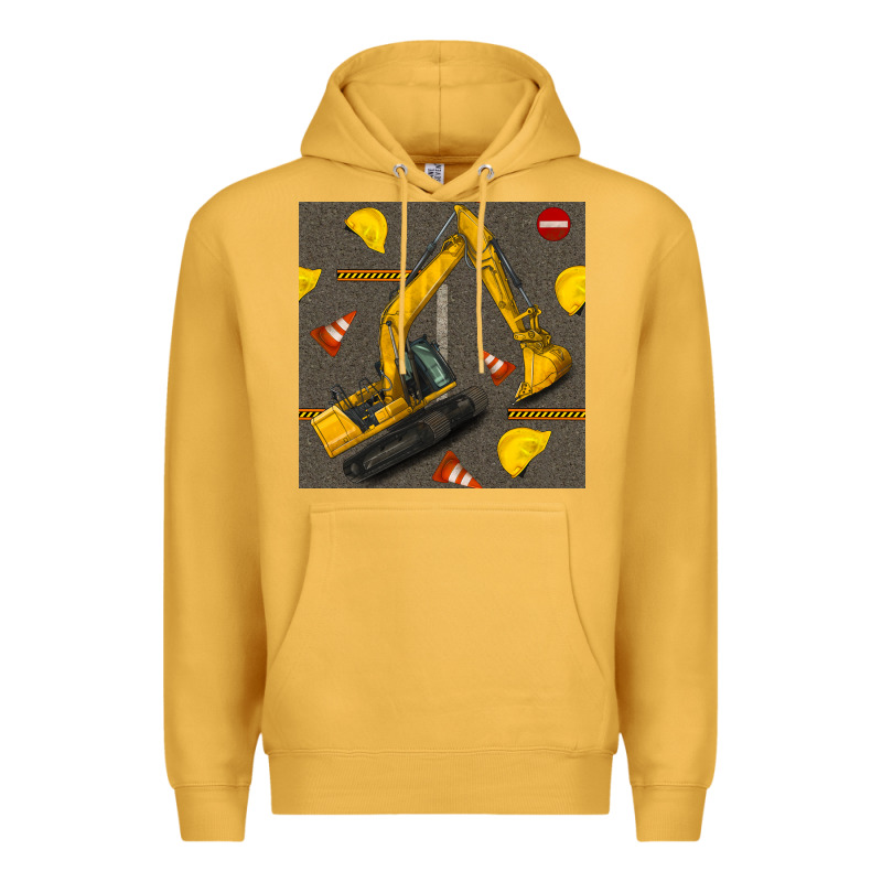 Excavator Seamless Pattern Premium Hoodie by BundleAndBundleShop | Teevron