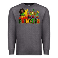 Charcoal Heather Black princess juneteenth Premium Sweatshirt - Zillion Design Studio