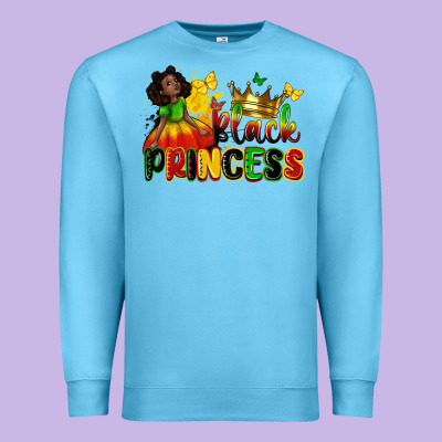 Black Princess Juneteenth Premium Sweatshirt Designed By Zillion Design Studio