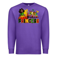Purple Black princess juneteenth Premium Sweatshirt - Zillion Design Studio