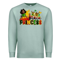 Seafoam Black princess juneteenth Premium Sweatshirt - Zillion Design Studio