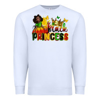 White Black princess juneteenth Premium Sweatshirt - Zillion Design Studio