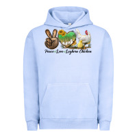 Pigment Grape Ice Peace Love Leghorn Chicken Urban Hoodie - LillyAllenDesigns
