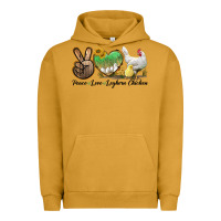 Pigment Peanut Butter Peace Love Leghorn Chicken Urban Hoodie - LillyAllenDesigns