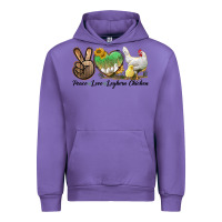 Tulip Peace Love Leghorn Chicken Urban Hoodie - LillyAllenDesigns
