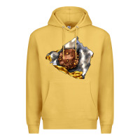 Antique Gold chocolate package Premium Hoodie - AdoDesignShop