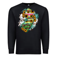 Black New jersey State Map Premium Sweatshirt - RanaPortraitStore