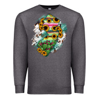 Charcoal Heather New jersey State Map Premium Sweatshirt - RanaPortraitStore