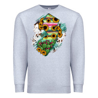 Heather Grey New jersey State Map Premium Sweatshirt - RanaPortraitStore