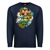 Navy New jersey State Map Premium Sweatshirt - RanaPortraitStore
