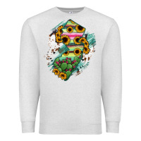 Oatmeal Heather New jersey State Map Premium Sweatshirt - RanaPortraitStore
