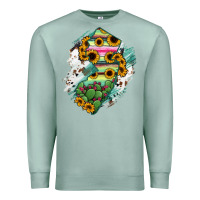 Seafoam New jersey State Map Premium Sweatshirt - RanaPortraitStore