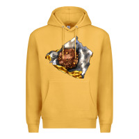 Mustard chocolate package Premium Hoodie - AdoDesignShop