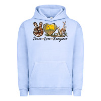 Pigment Grape Ice Peace Love Kangaroo Urban Hoodie - LillyAllenDesigns