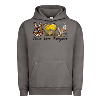 Pigment Tornado Peace Love Kangaroo Urban Hoodie - LillyAllenDesigns
