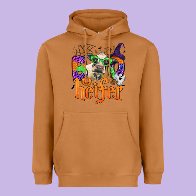 Boo Heifer Heavyweight Hoodie Designed By Zillion Design Studio