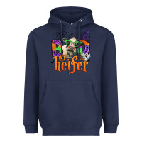 Navy boo heifer Heavyweight Hoodie - Zillion Design Studio