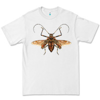 White acrocinus beetle with wings Premium Tee - LillyAllenDesigns