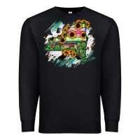 Black New York State Map Premium Sweatshirt - RanaPortraitStore