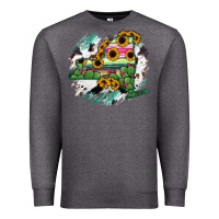 Charcoal Heather New York State Map Premium Sweatshirt - RanaPortraitStore