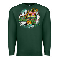 Sports Green New York State Map Premium Sweatshirt - RanaPortraitStore
