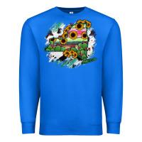 True Royal New York State Map Premium Sweatshirt - RanaPortraitStore