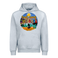 Heather Grey boat waves sun rays lake days Urban Hoodie - NancyCooperArtShop