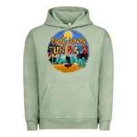 Pigment Oil Green boat waves sun rays lake days Urban Hoodie - NancyCooperArtShop