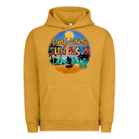 Pigment Peanut Butter boat waves sun rays lake days Urban Hoodie - NancyCooperArtShop