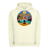 Pigment Pistachio boat waves sun rays lake days Urban Hoodie - NancyCooperArtShop