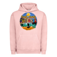 Pigment Salmon boat waves sun rays lake days Urban Hoodie - NancyCooperArtShop