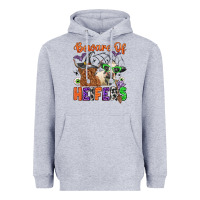 Heather Grey beware of heifers Heavyweight Hoodie - Zillion Design Studio