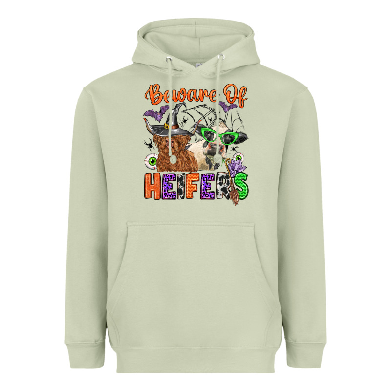 Beware Of Heifers Heavyweight Hoodie by Zillion Design Studio | Teevron
