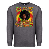 Charcoal Heather Black queen juneteenth Premium Sweatshirt - Zillion Design Studio