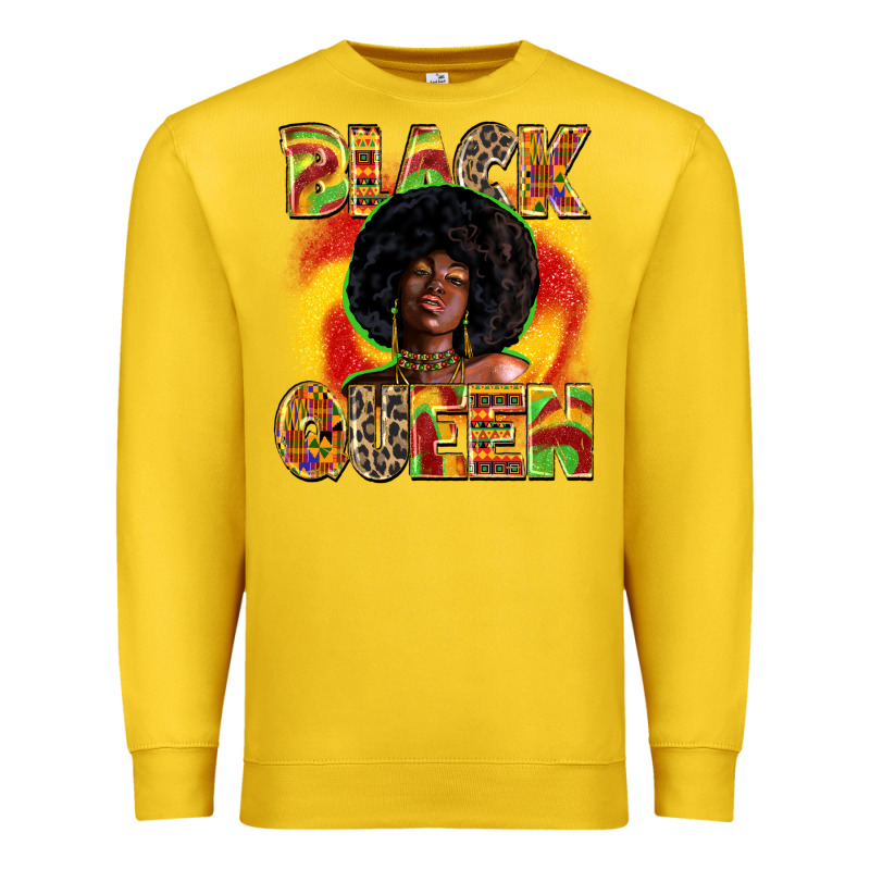 Black Queen Juneteenth Premium Sweatshirt by Zillion Design Studio | Teevron