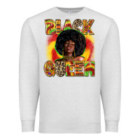 Oatmeal Heather Black queen juneteenth Premium Sweatshirt - Zillion Design Studio