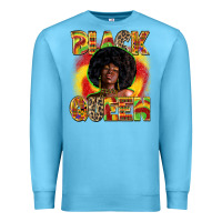 Ocean Blue Black queen juneteenth Premium Sweatshirt - Zillion Design Studio