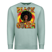 Seafoam Black queen juneteenth Premium Sweatshirt - Zillion Design Studio