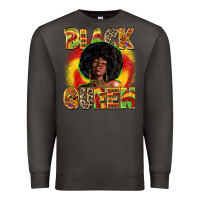 Smoke Black queen juneteenth Premium Sweatshirt - Zillion Design Studio