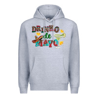 Heather Grey drinko de mayo with margarita and  sombrero Premium Hoodie - Artiststas