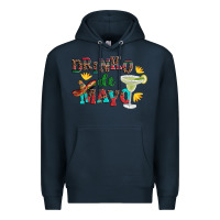 Navy drinko de mayo with margarita and  sombrero Premium Hoodie - Artiststas