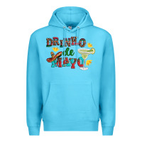 Ocean Blue drinko de mayo with margarita and  sombrero Premium Hoodie - Artiststas