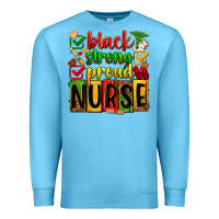 Ocean Blue Black strong proud Nurse juneteeenth Premium Sweatshirt - Zillion Design Studio