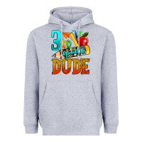 Heather Grey 3rd grade dude Heavyweight Hoodie - texasbilliewilder