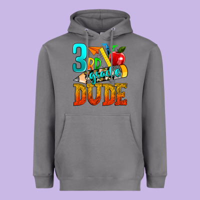 3rd Grade Dude Heavyweight Hoodie Designed By Texasbilliewilder