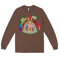 Chestnut easter rabbit rainbow Long Sleeve Tee - BarkalooDesign